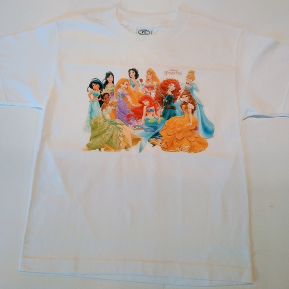 Girls Princess Round Neck T Shirt - Picture 1 of 3